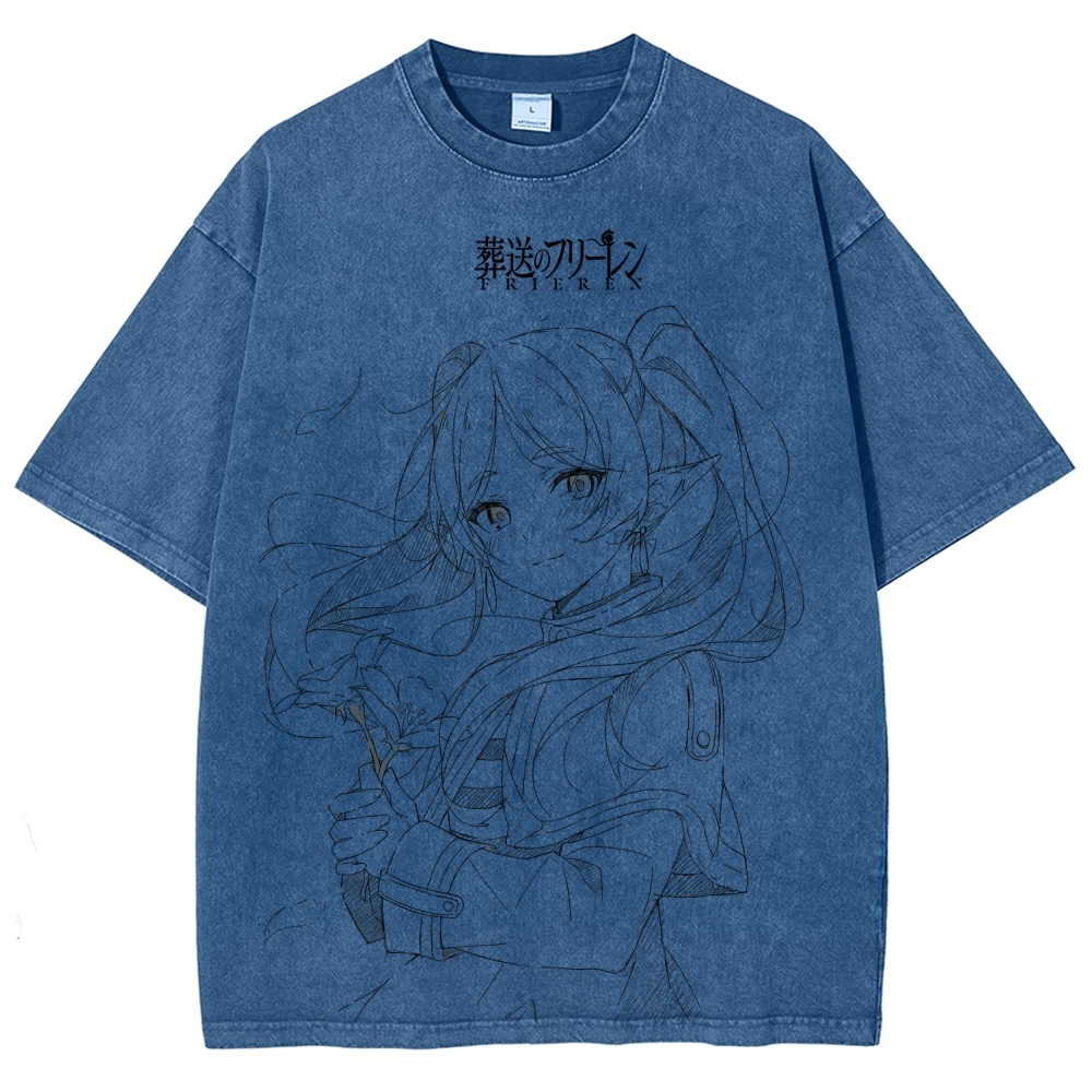 Frieren Unisex Fit Washed T-Shirt