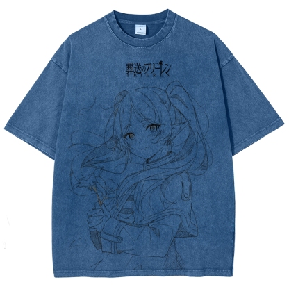 Frieren Unisex Fit Washed T-Shirt