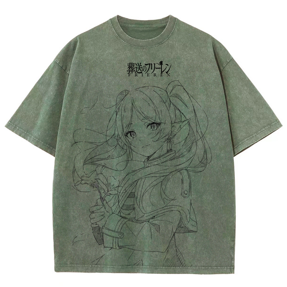 Frieren Unisex Fit Washed T-Shirt