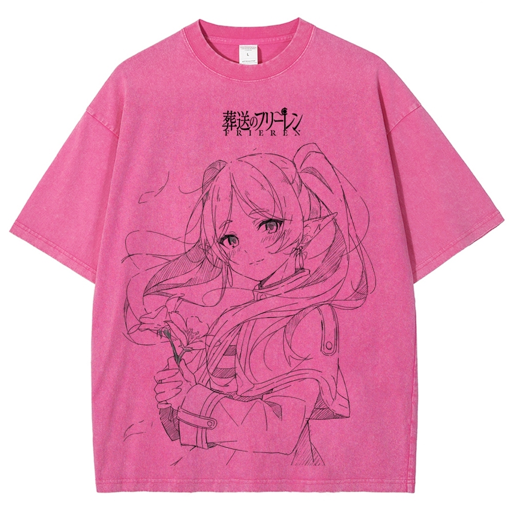 Frieren Unisex Fit Washed T-Shirt