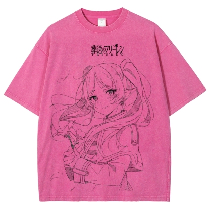 Frieren Unisex Fit Washed T-Shirt