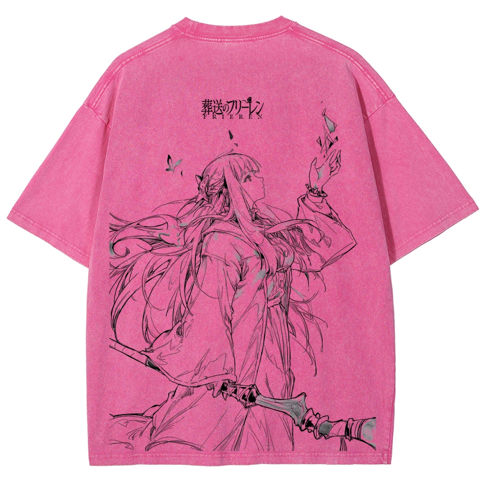 Frieren Unisex Fit Washed T-Shirt