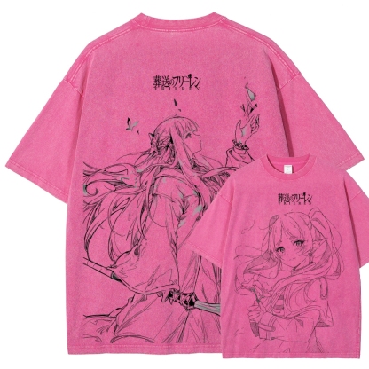 Frieren Unisex Fit Washed T-Shirt