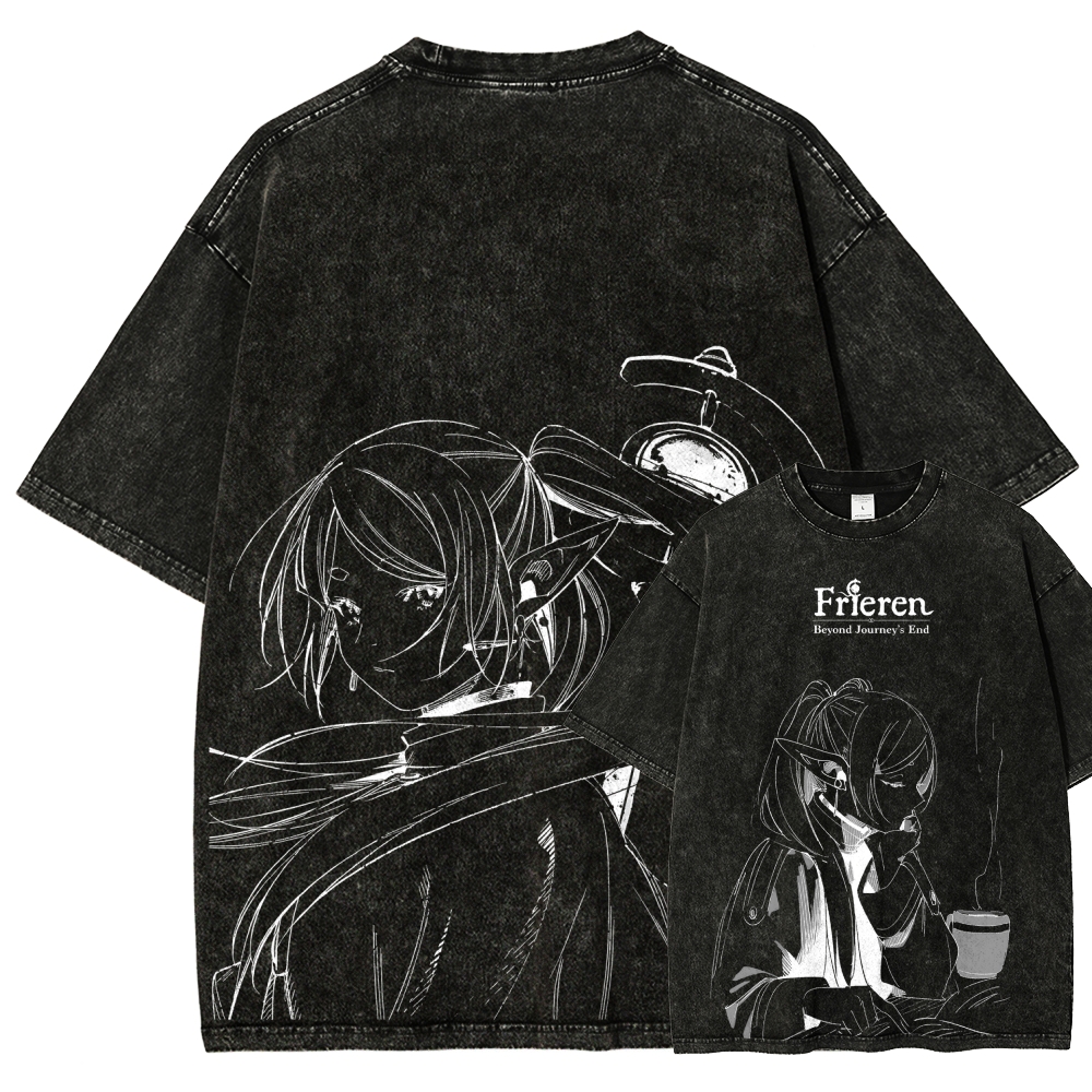 Frieren Unisex Fit Washed T-Shirt