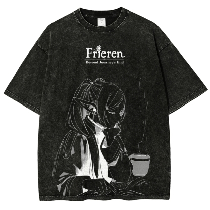 Frieren Unisex Fit Washed T-Shirt