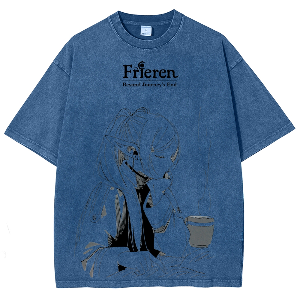Frieren Unisex Fit Washed T-Shirt