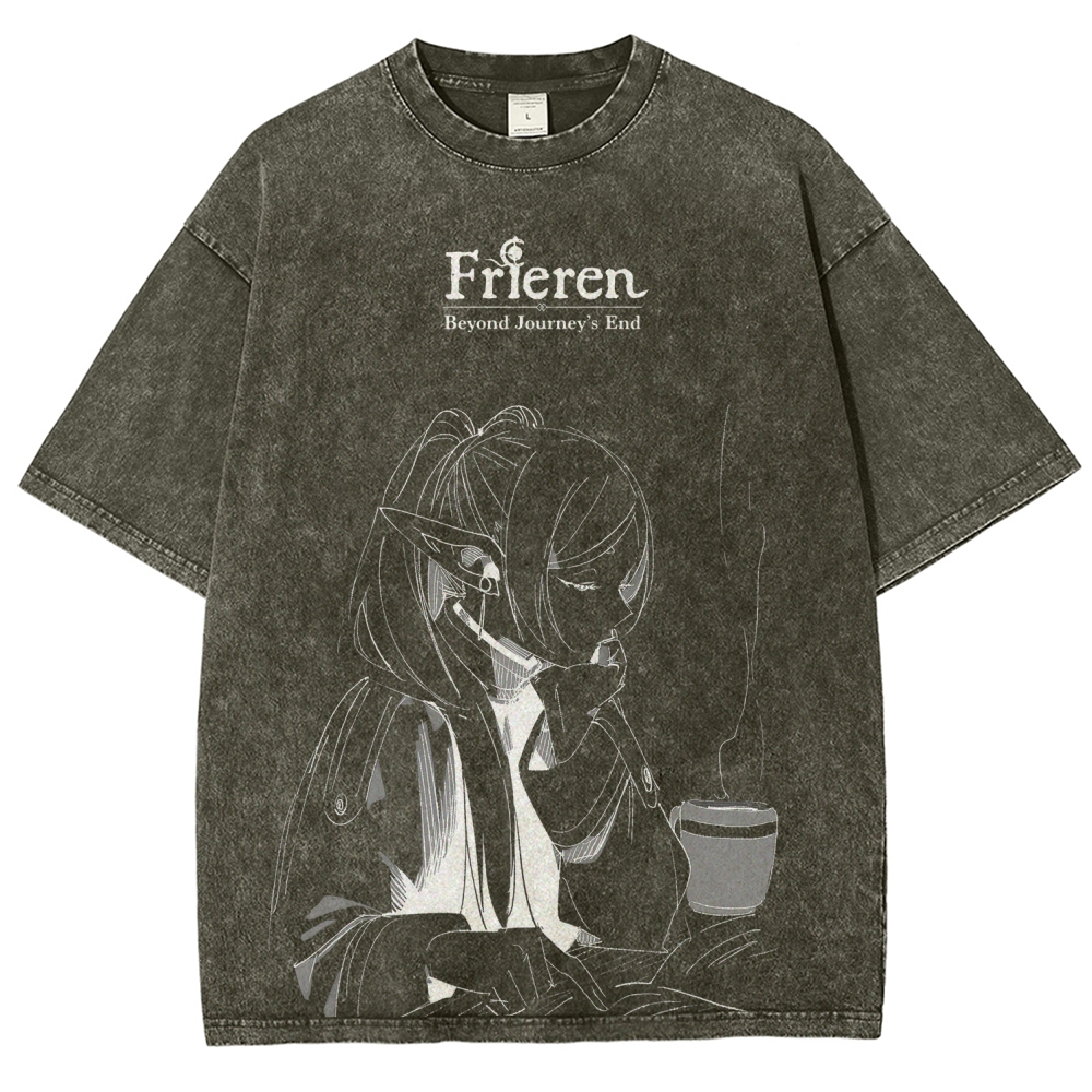 Frieren Unisex Fit Washed T-Shirt