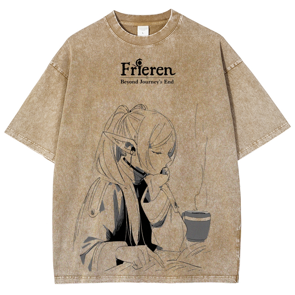 Frieren Unisex Fit Washed T-Shirt