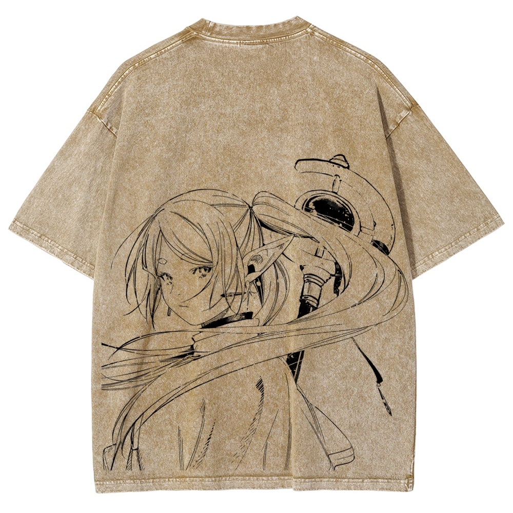 Frieren Unisex Fit Washed T-Shirt