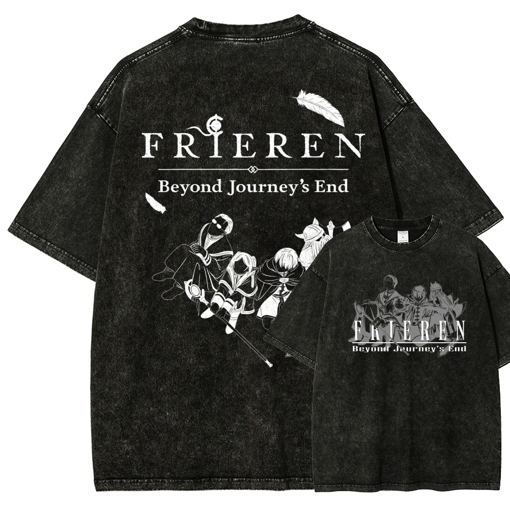 Frieren Unisex Fit Washed T-Shirt