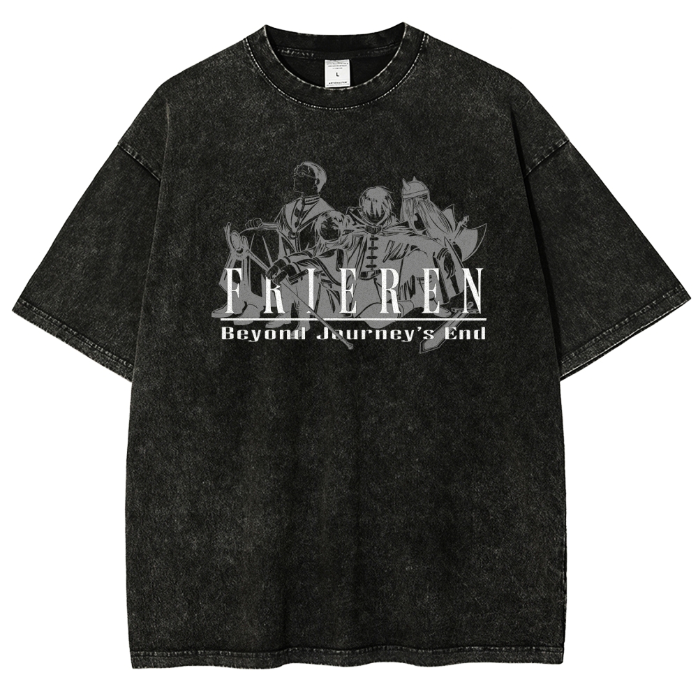 Frieren Unisex Fit Washed T-Shirt