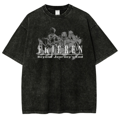 Frieren Unisex Fit Washed T-Shirt