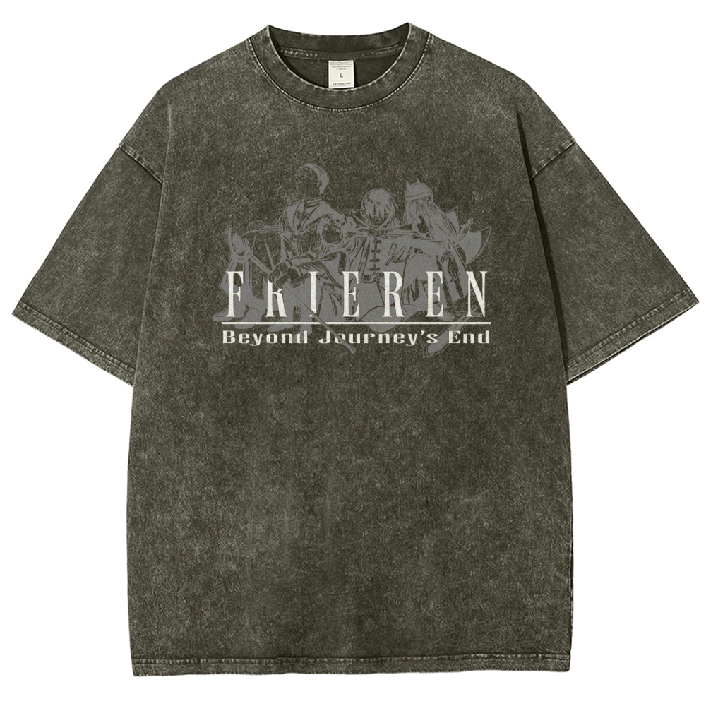 Frieren Unisex Fit Washed T-Shirt