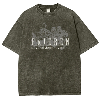 Frieren Unisex Fit Washed T-Shirt