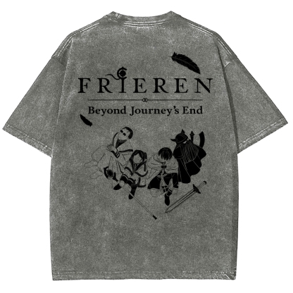 Frieren Unisex Fit Washed T-Shirt