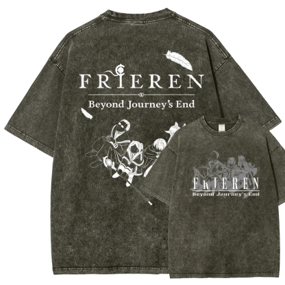 Frieren Unisex Fit Washed T-Shirt