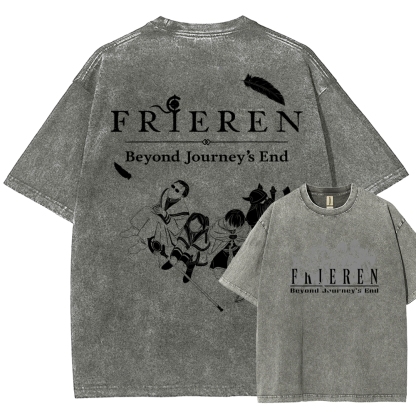Frieren Unisex Fit Washed T-Shirt