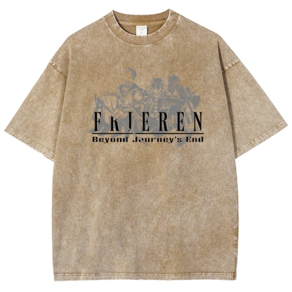 Frieren Unisex Fit Washed T-Shirt