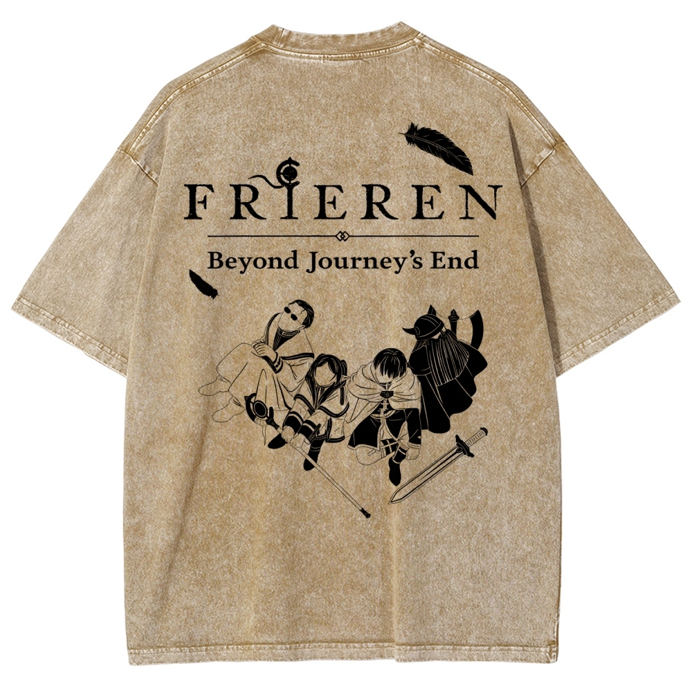 Frieren Unisex Fit Washed T-Shirt