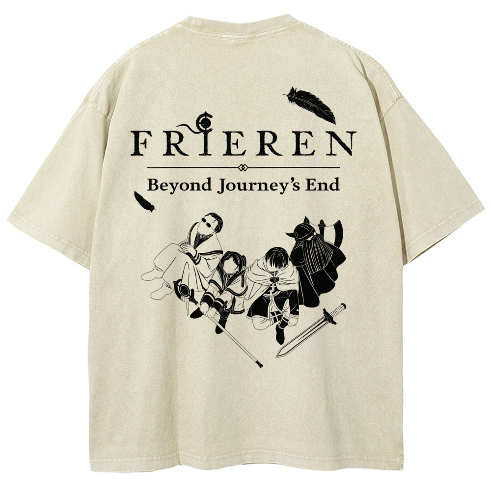 Frieren Unisex Fit Washed T-Shirt