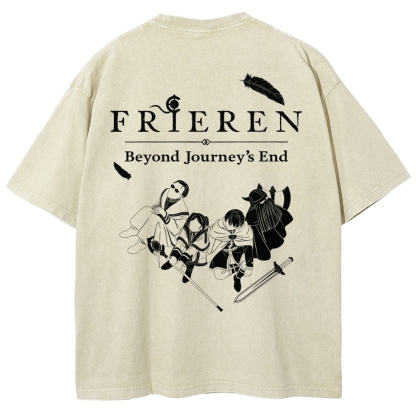 Frieren Unisex Fit Washed T-Shirt