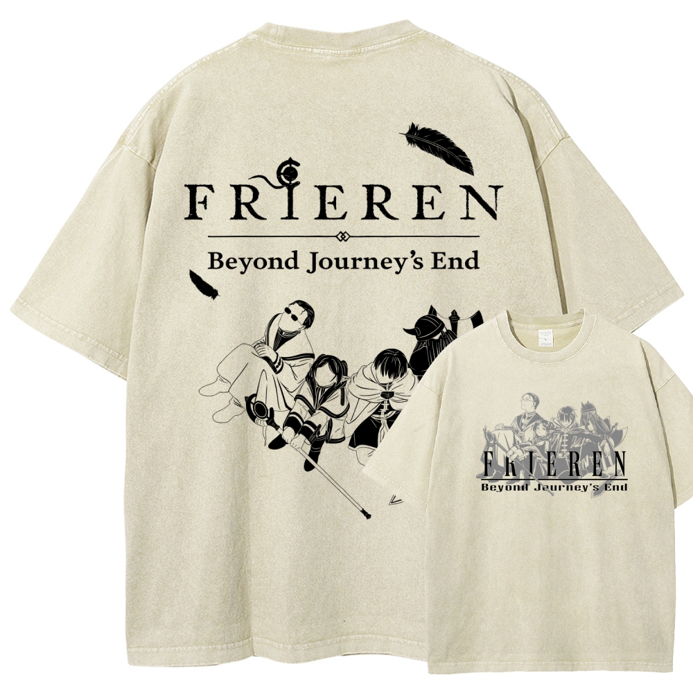 Frieren Unisex Fit Washed T-Shirt