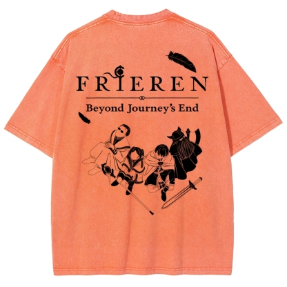 Frieren Unisex Fit Washed T-Shirt