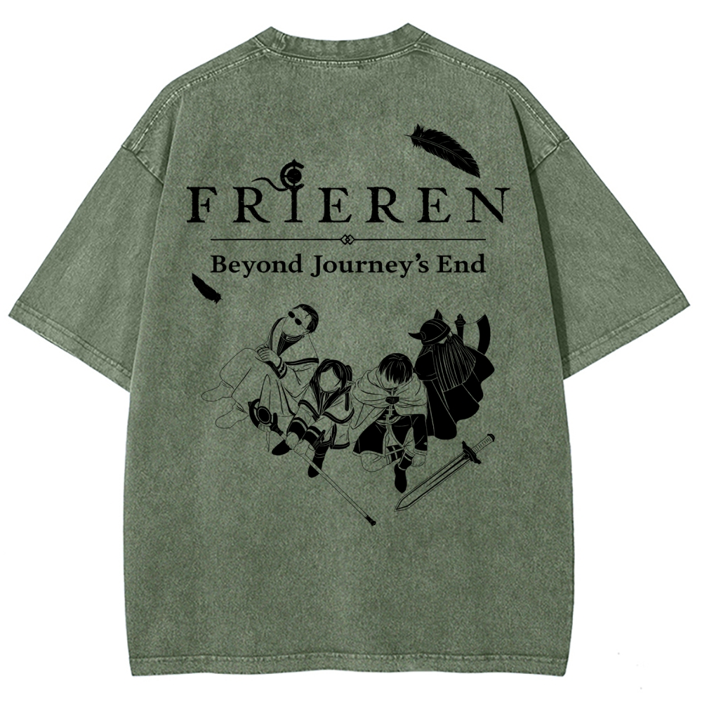 Frieren Unisex Fit Washed T-Shirt
