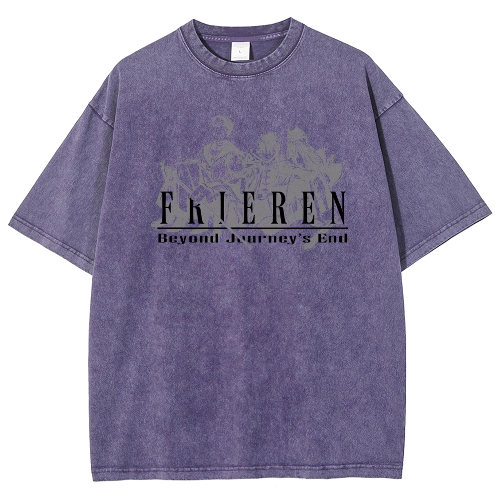 Frieren Unisex Fit Washed T-Shirt