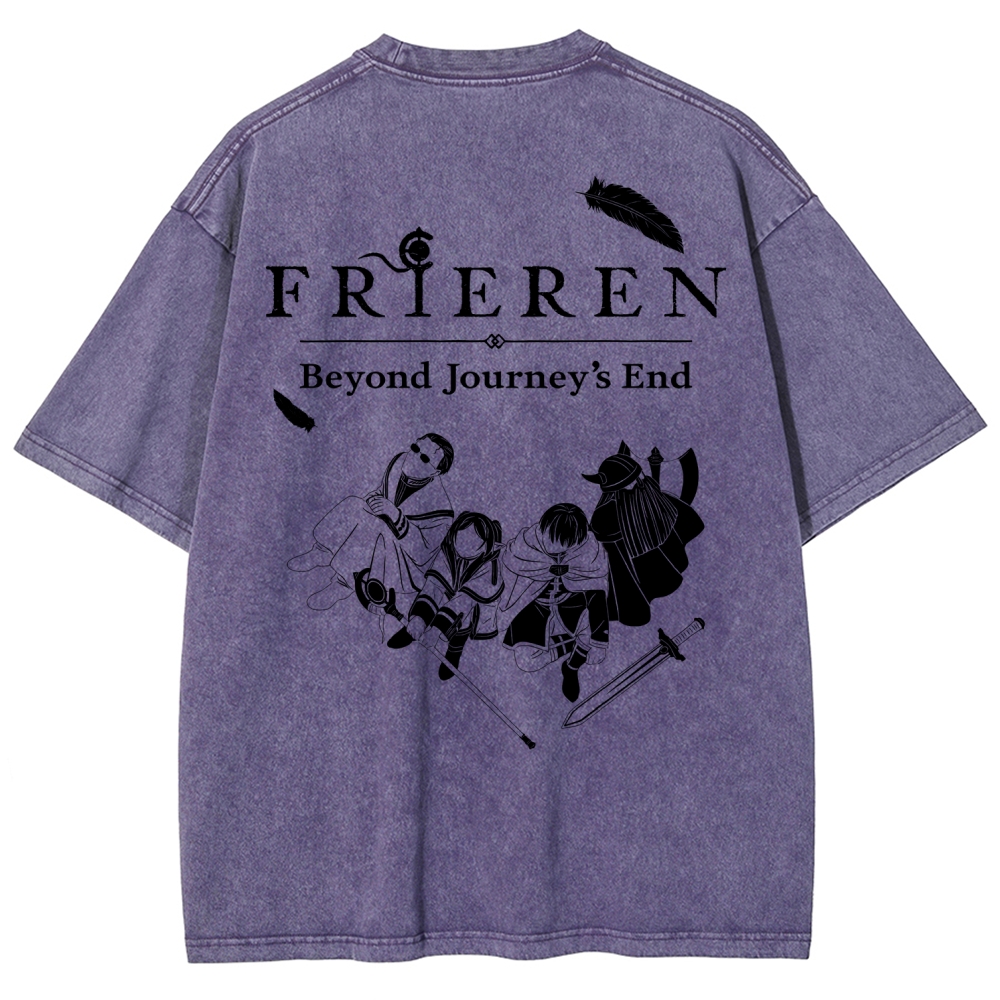 Frieren Unisex Fit Washed T-Shirt
