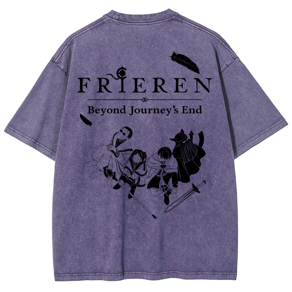 Frieren Unisex Fit Washed T-Shirt