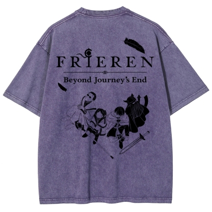 Frieren Unisex Fit Washed T-Shirt