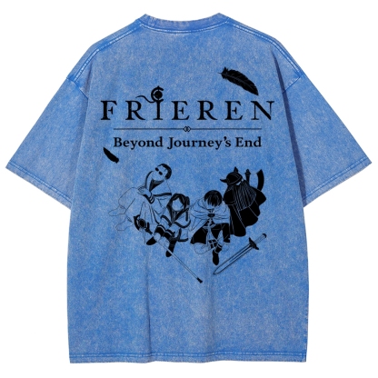 Frieren Unisex Fit Washed T-Shirt