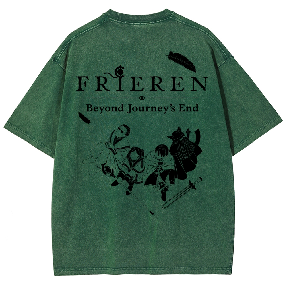 Frieren Unisex Fit Washed T-Shirt