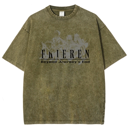 Frieren Unisex Fit Washed T-Shirt