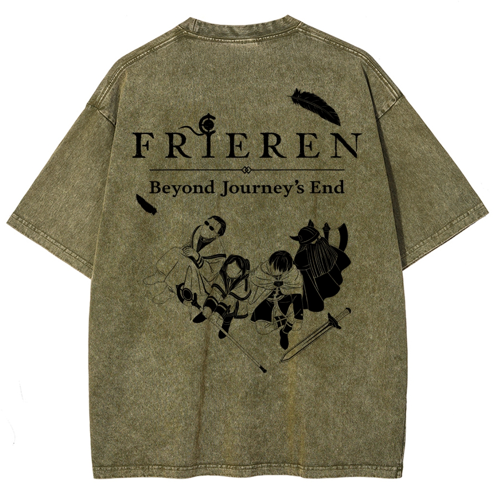 Frieren Unisex Fit Washed T-Shirt