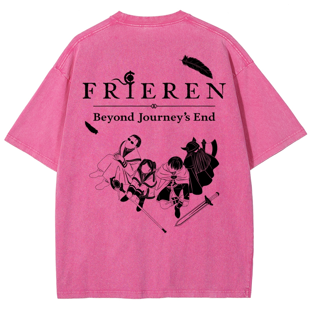 Frieren Unisex Fit Washed T-Shirt