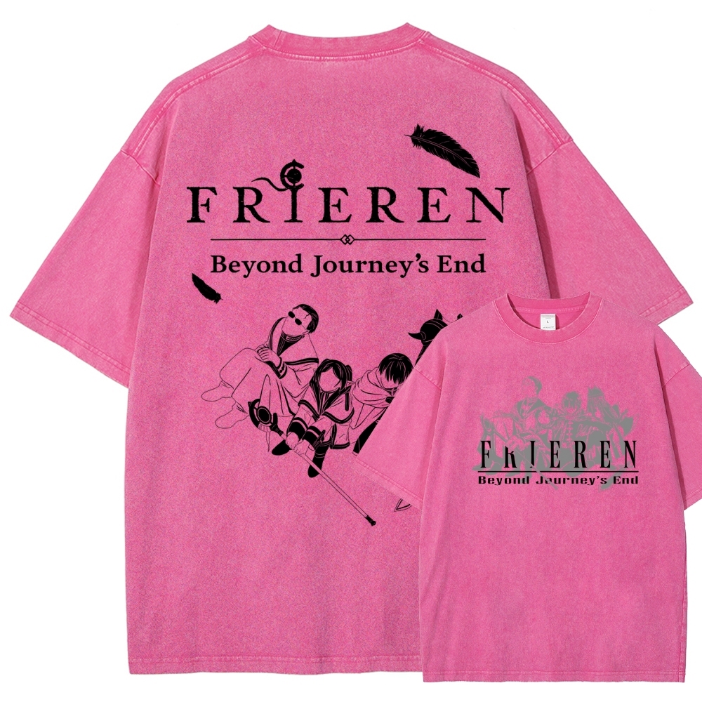 Frieren Unisex Fit Washed T-Shirt