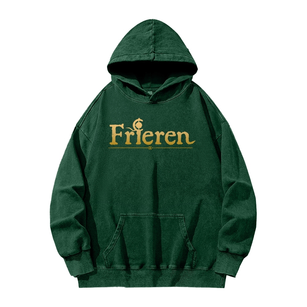 Frieren Casual Washed Hoodie