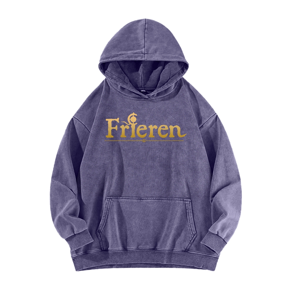 Frieren Casual Washed Hoodie