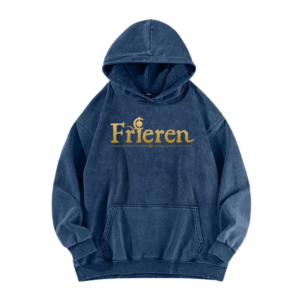 Frieren Casual Washed Hoodie
