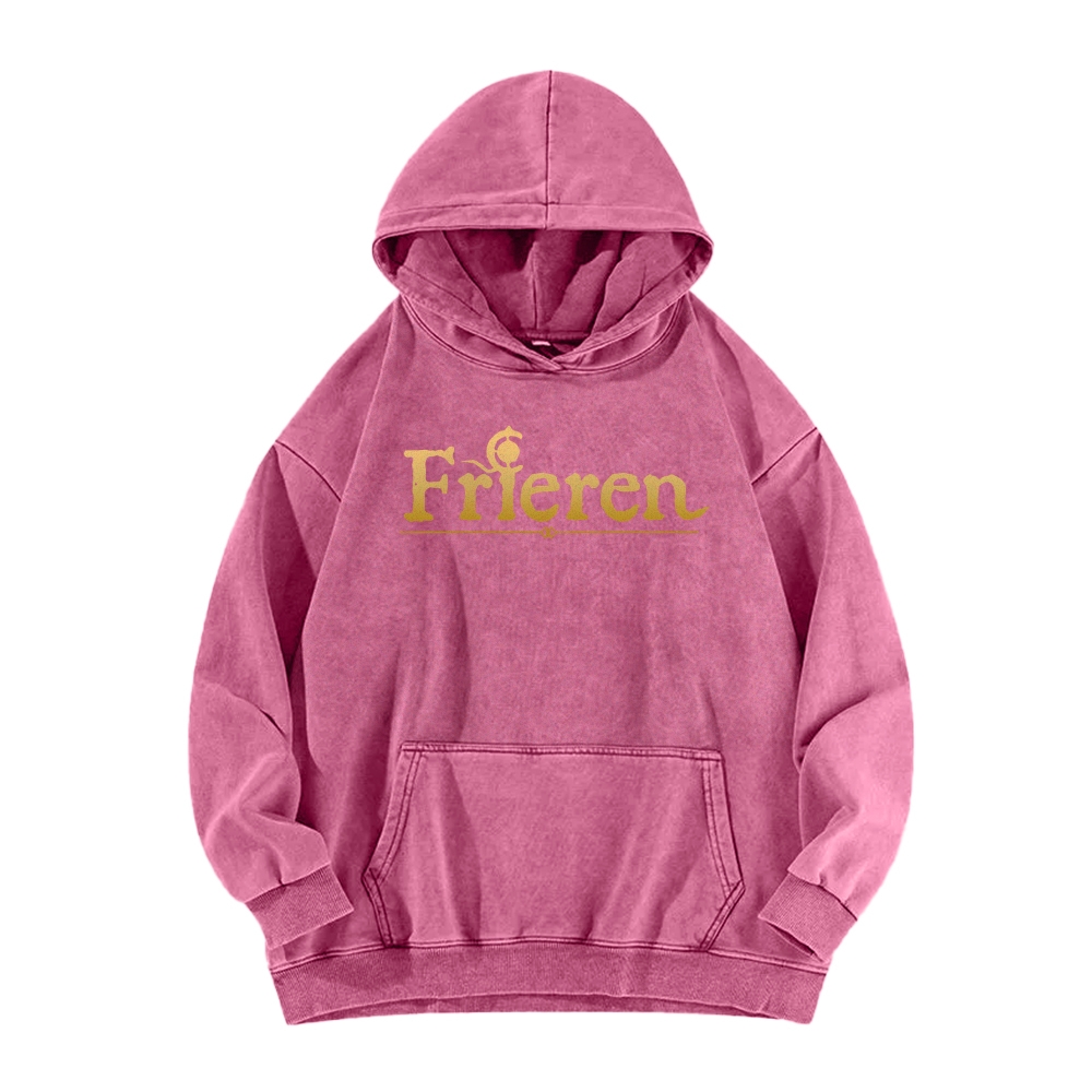 Frieren Casual Washed Hoodie