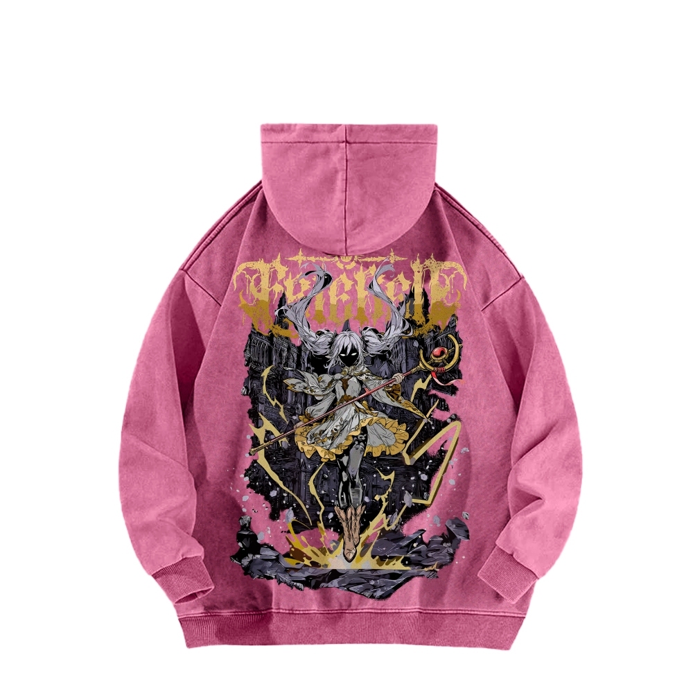 Frieren Casual Washed Hoodie