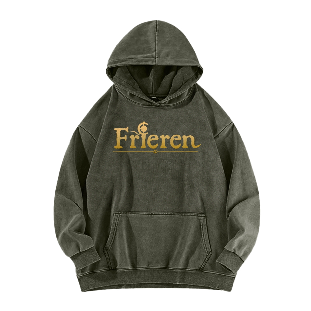 Frieren Casual Washed Hoodie