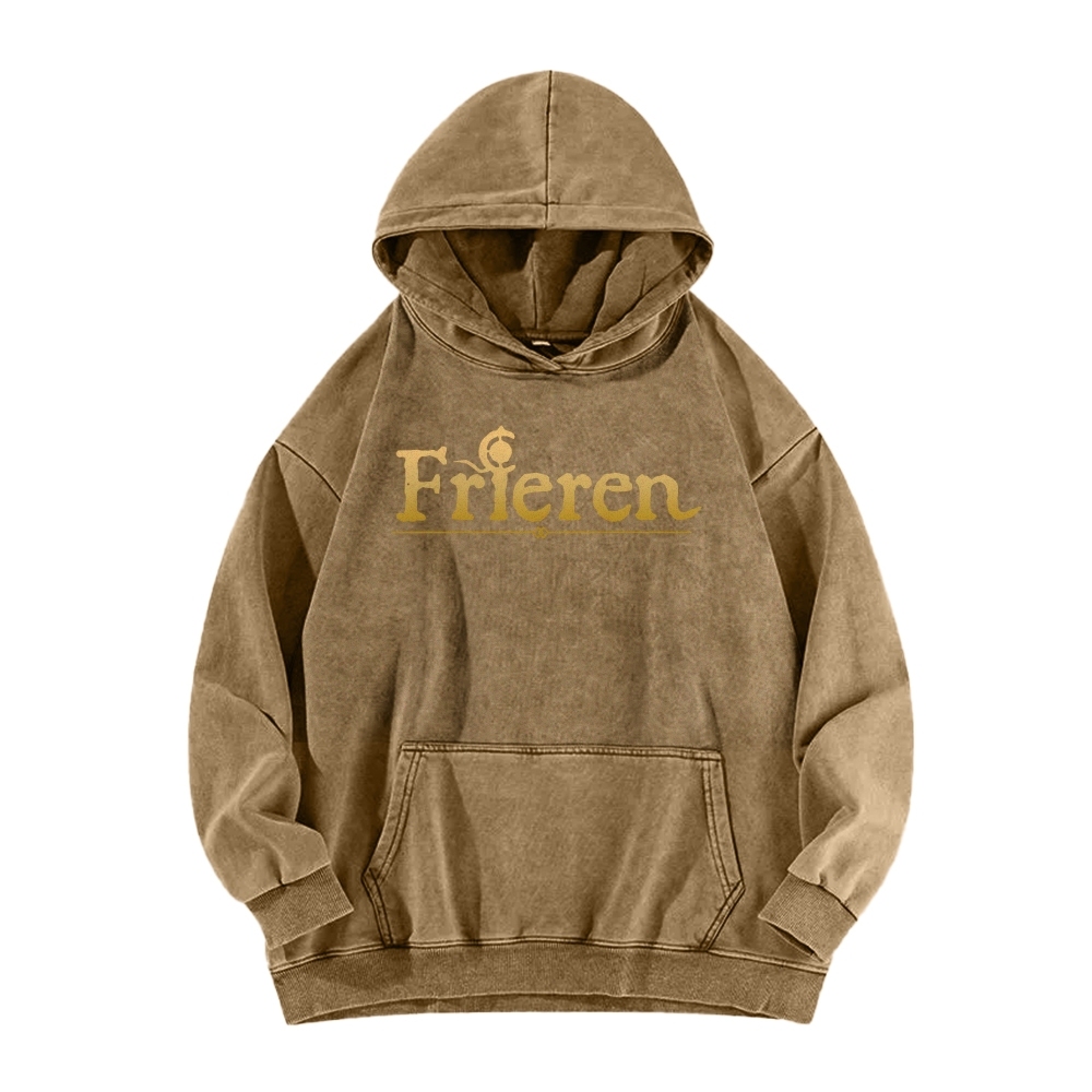 Frieren Casual Washed Hoodie