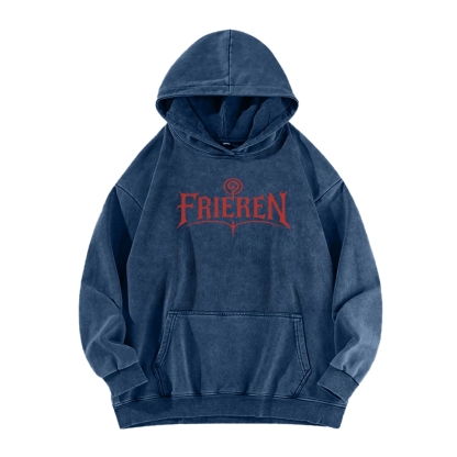 Frieren Casual Washed Hoodie