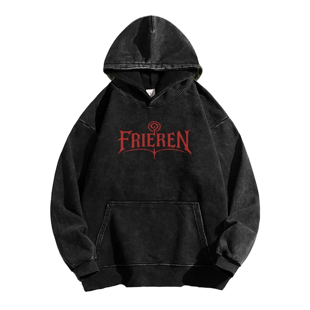Frieren Casual Washed Hoodie