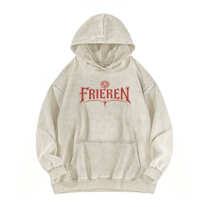 Frieren Casual Washed Hoodie