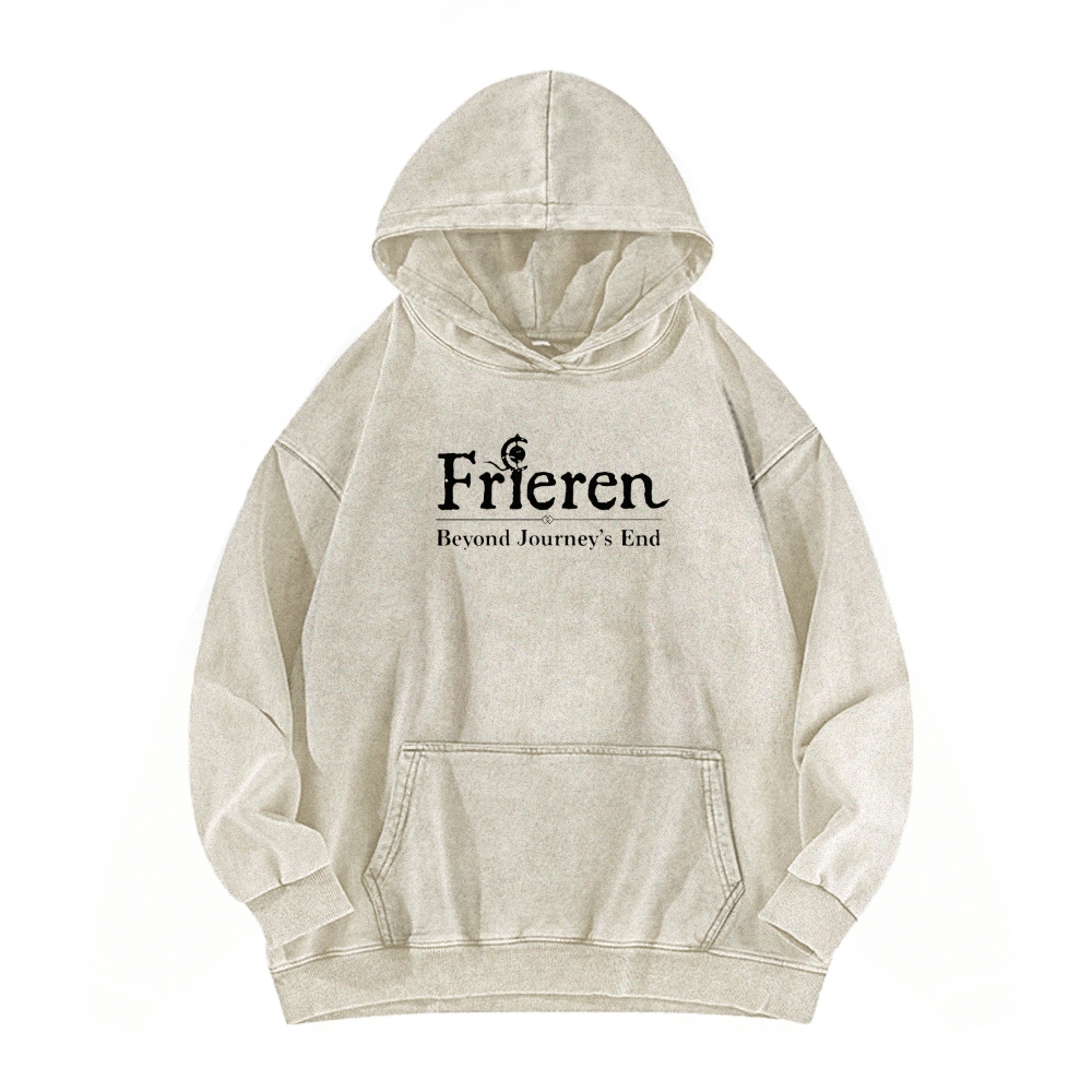 Frieren Casual Washed Hoodie