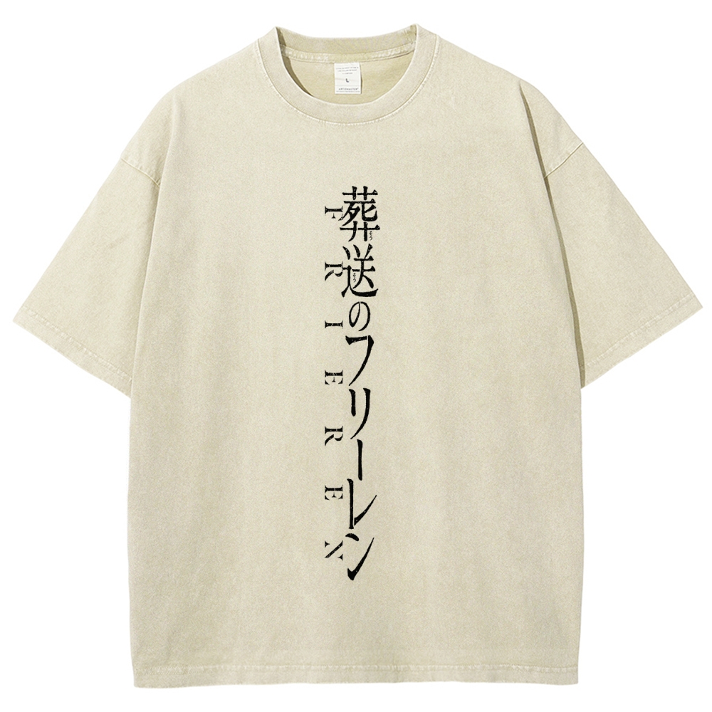 Frieren Unisex Fit Washed T-Shirt